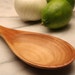 Handmade wooden stirring and tasting spoon of Cherry wood