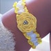 Custom Listing for Kristin - Rose Collection Yellow Rose and White Satin Wedding Garter set