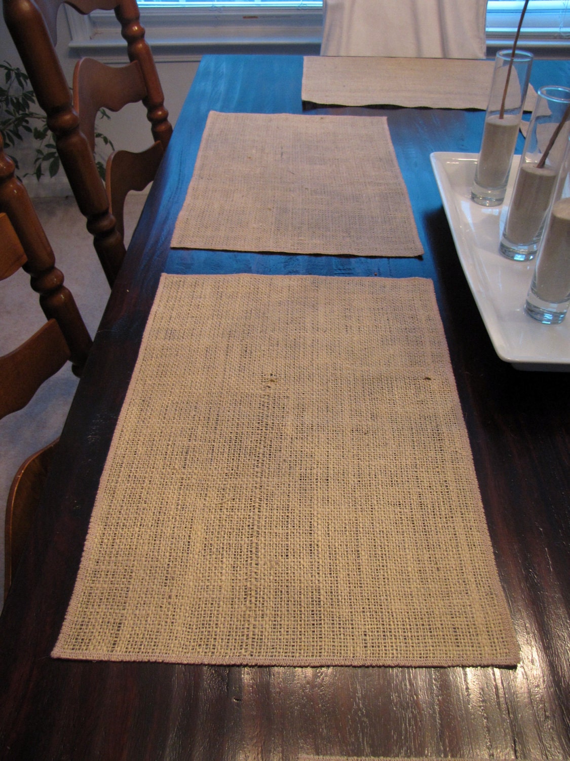 Burlap Placemats set of 6