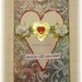 love gift tag, handmade vintage look, mixed media: "Love Is All You Need"