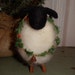 Primitive Christmas Wooly Sheep Needle Felted