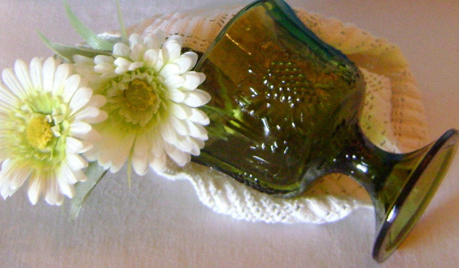 Green Octagon Pedestal Compote Dish by Indiana Glass – Haute Juice