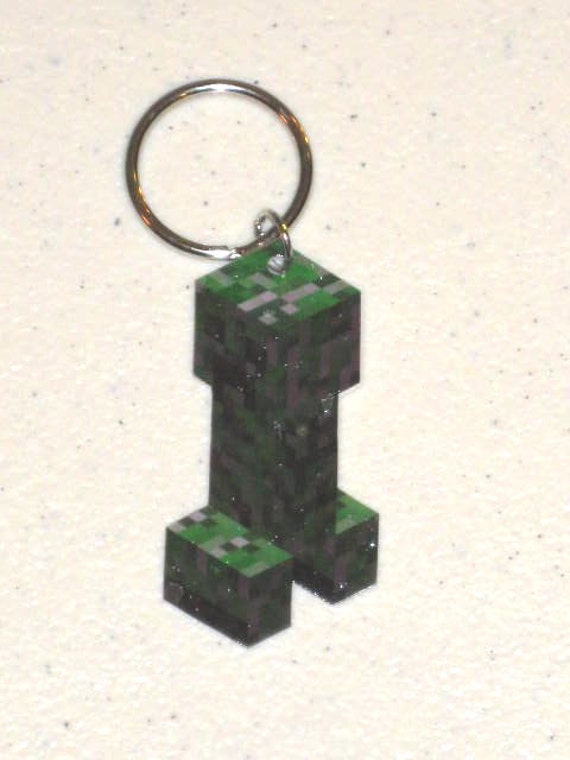 Minecraft Creeper Keychain by TheMagesEmporium on Etsy
