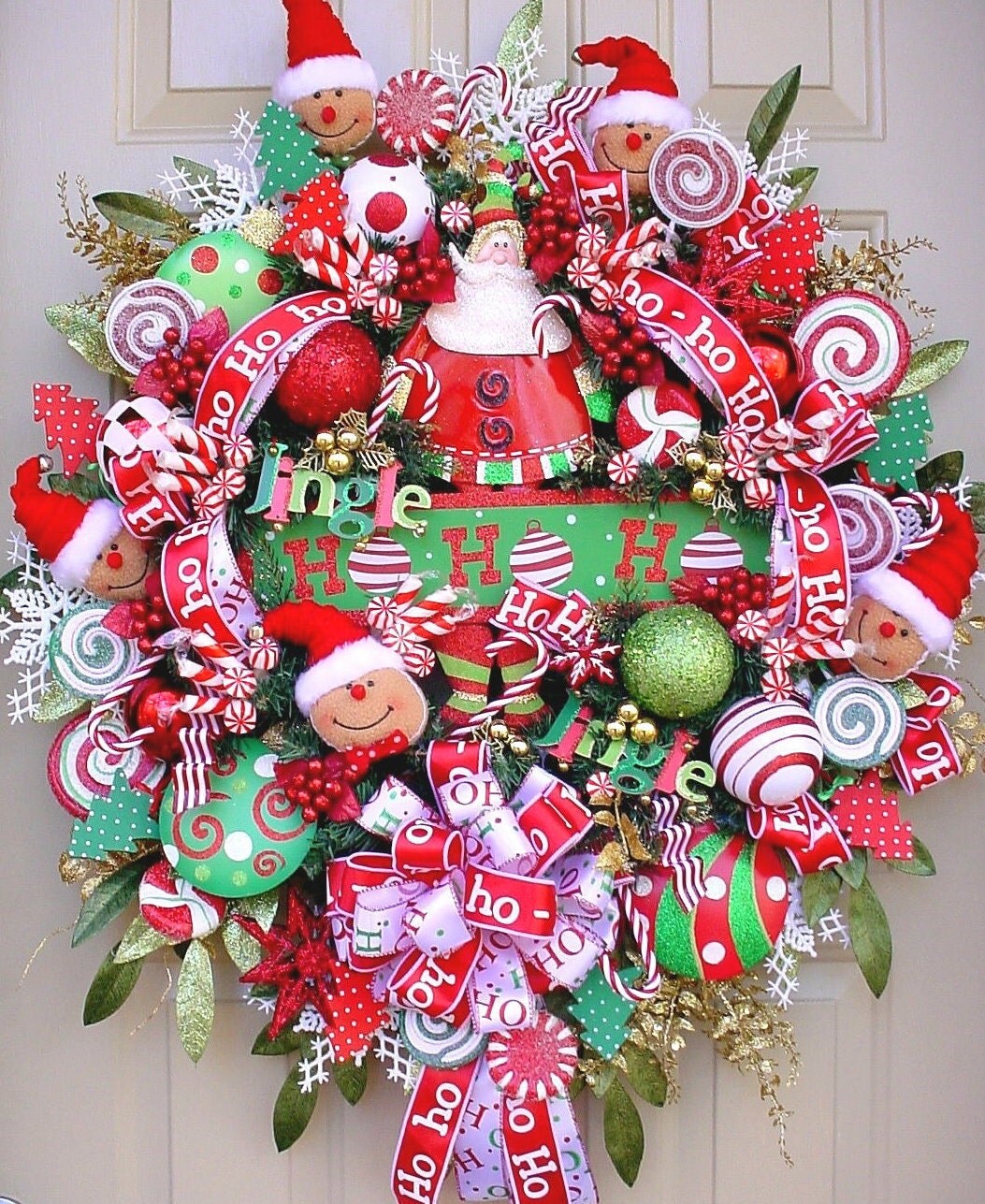 ho ho ho santa colorful full christmas holiday wreath free ho ho ho santa colorful full christmas holiday wreath free