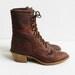 RESERVED Vintage Leather Lacer Boots Size 7.5