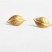 Vintage Gold Leaf Earrings