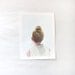 bun hair painting - Top Knot 7 - original art