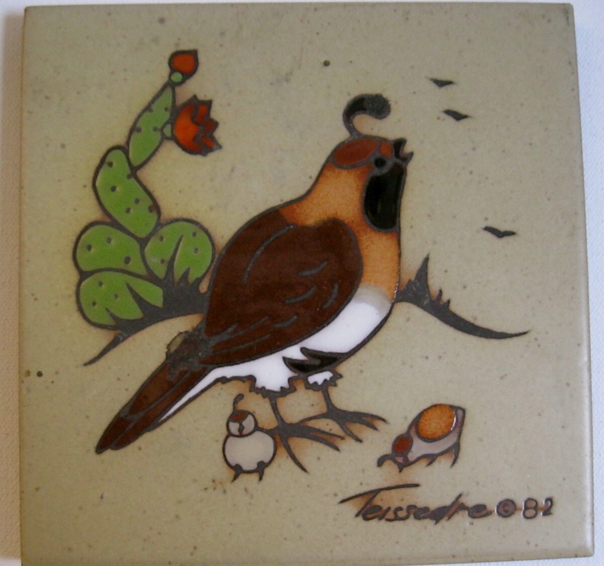 Cleo Teissedre Southwest Ceramic Tiles by FearlessDressing on Etsy