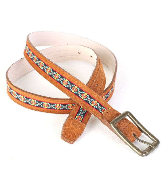 Womens Vintage Brown leather belt