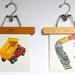 Large vintage language flash card set, truck and train,1980s