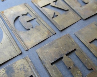 1 Vintage Brass Stencil