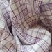 Vintage French Lilac Plaid Check Gingham Suitable for Patchwork Quilting Lavender Bags Feedsack Pillow