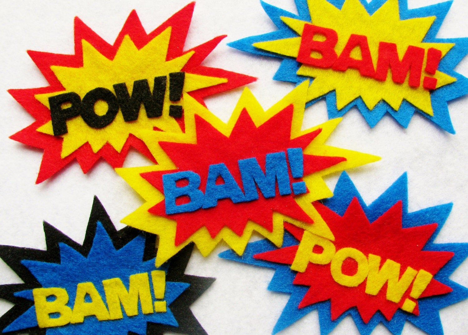 BAM POW Large Felt Cutout Embellishment