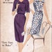 1960 Misses' Dress Vogue 9951 Size 12 Bust 32