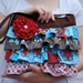 ruffled purse PDF sewing pattern: The Layla Bag with Free Flower tutorial