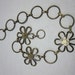 Vintage 60's Daisy Flower Chain Belt