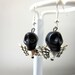 Black Sugar Skull Earrings & Hearted Angel Wing Earrings