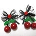 Rockabilly Jewelry Fresh Fruit Cherry Earrings