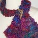 Scarf/ Silk Fashion Scarf / Art Yarn Scarf / Hand Knit