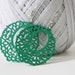 Green Emerald Princess Earring ,Naturally Beuaty from Wood.