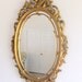 Syroco Mirror, Gold, Flowers and Scrolls, Hollywood Regency