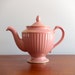 Hall Teapot, Los Angeles, Pink with Gold Trim, 8 Cup