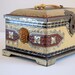 Candy Box & Bank, Metal Tin, Treasure Chest with Lions