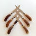 Antler Handled Knives, Sheffield England, Set of Six (6) in Original Box