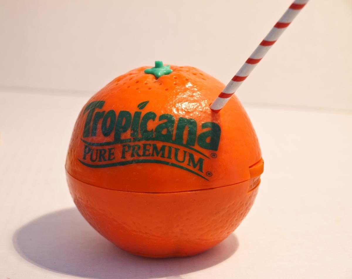 Tropicana Orange Juice Radio Transistor AM FM Novelty