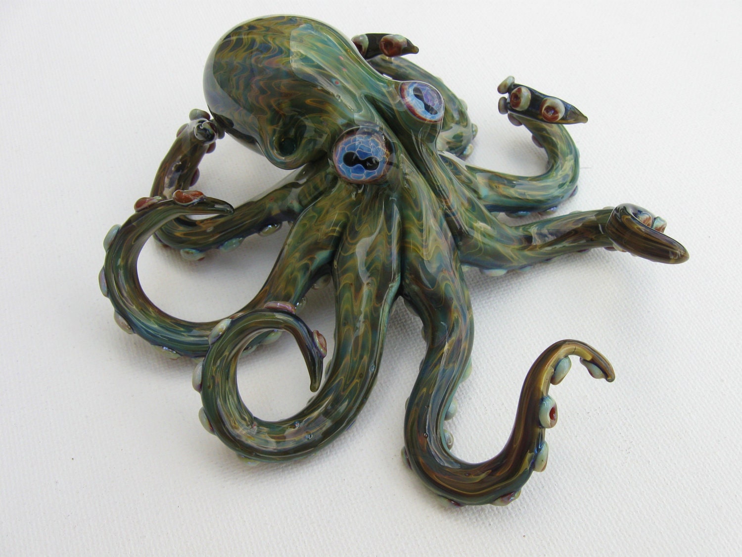 green reversible octopus