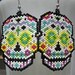 Hand beaded SuGaR SkUll earrings 3 MADE TO ORDER