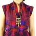 vintage 70s gold tone ETHNIC dangling large PENDANT NECKLACE festival hippie novelty costume jewelry