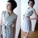 vtg 60s mod Chevron Zig Zag Striped SPACE AGE scooter belted DRESS sun Small gogo