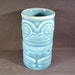 Vintage Mid Century Tiki Shot Glass or Toothpick Holder Hawaiian Tropical Moai Beach