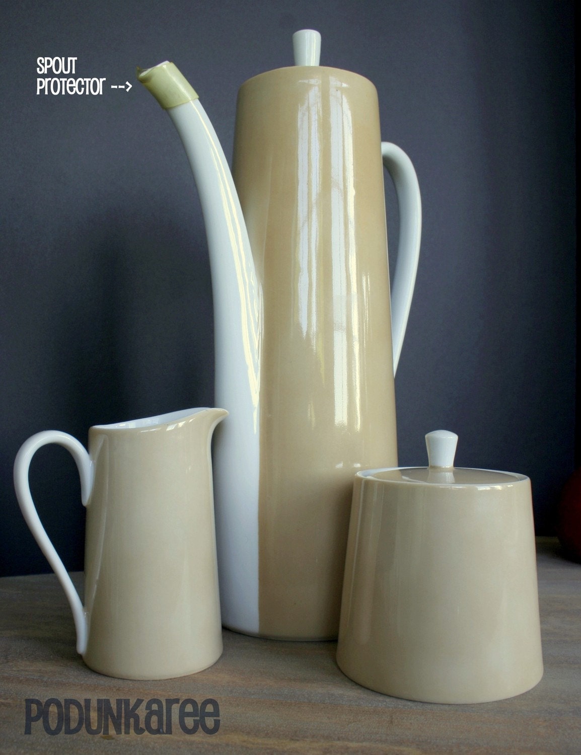 Vintage Lefton China Hand Painted Tea or Coffee Set