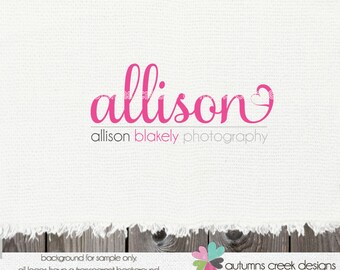 photography logo - logo for photographer - heart logo - premade logo design