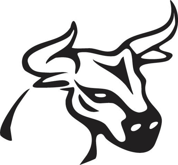 Bull Custom Made Vinyl Sticker Decal Car by CustomStickerDecals