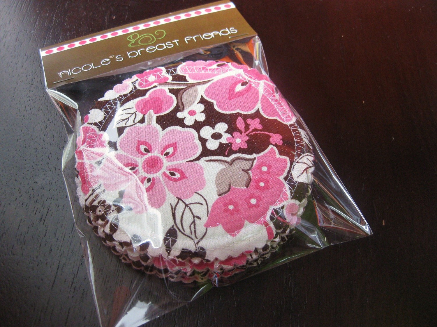 Organic Nursing Pads/ Breast Pads w Bamboo and PUL/ 4 pads