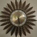 Vintage Sunburst 8 Day Wall Clock