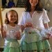 Mommy and Me Aprons in fun geen co-ordinates