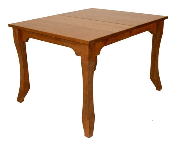 Items similar to Solid Cherry Dining Table, 38 wide by 46 to 92 long on