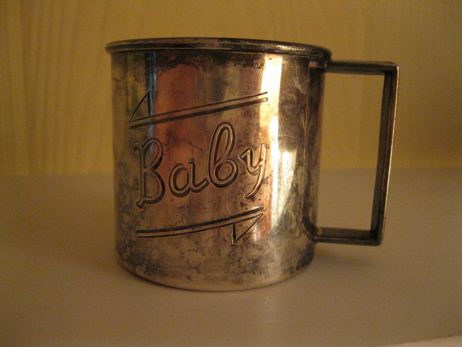 1881 Rogers Silver baby cup