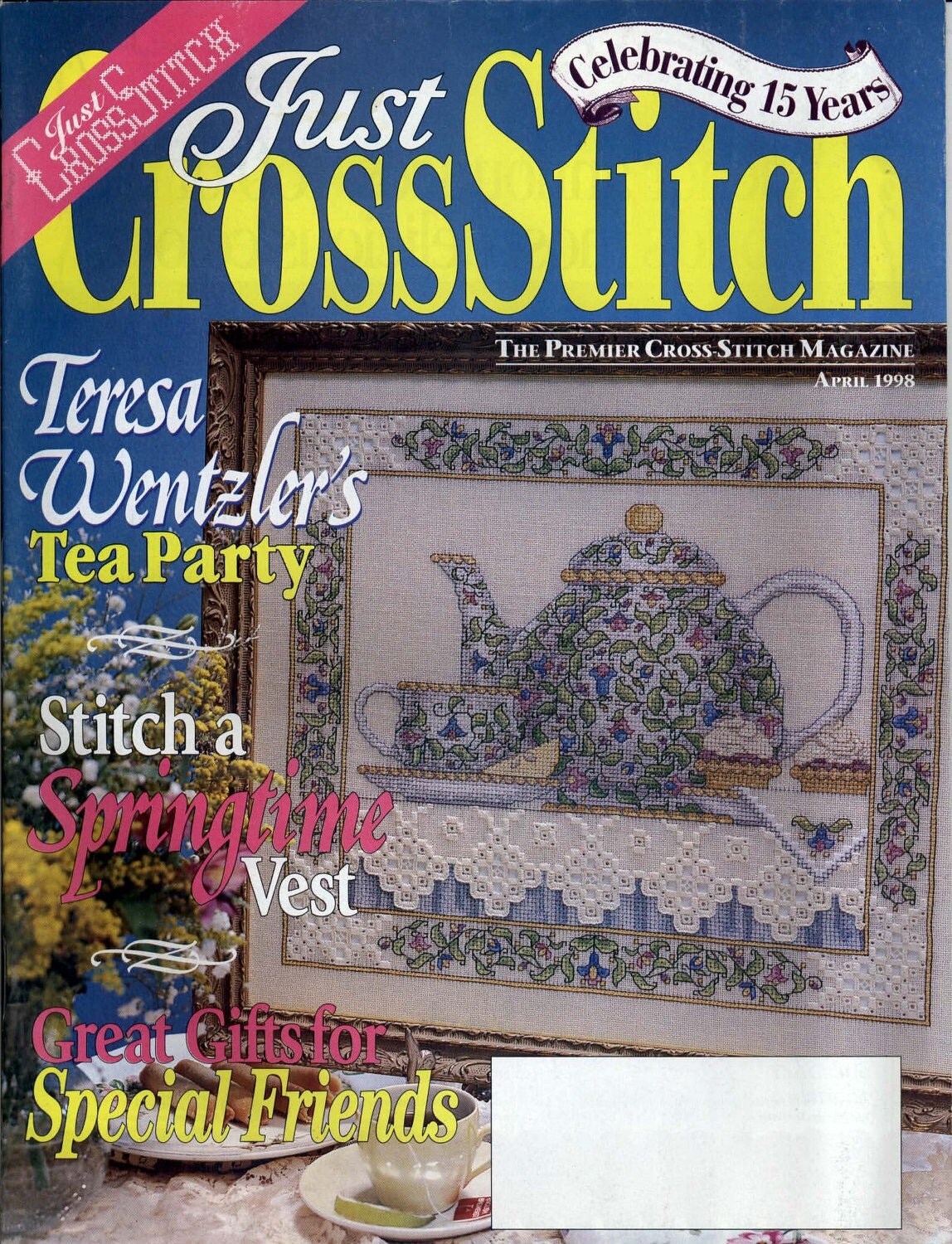 Just Cross Stitch Magazine April 1998 Issue