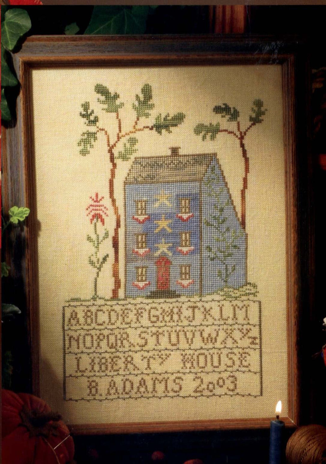 Liberty House cross stitch pattern by Blackbird Designs