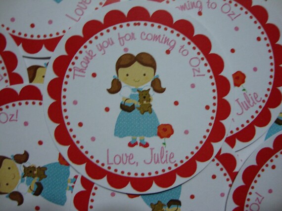 Dorothy Wizard of Oz Inspired Favor Tags Il_570xn