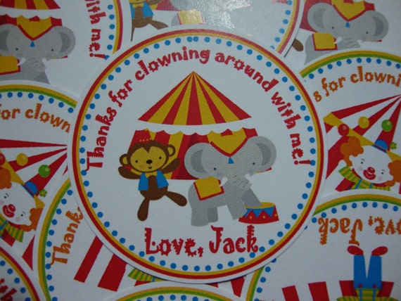 NEW Custom Circus Favor Tags Il_570xn