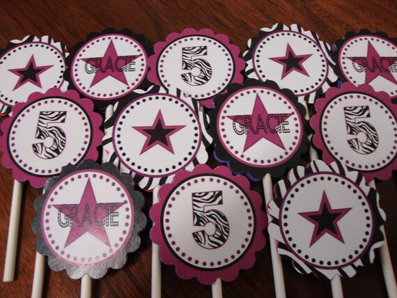 Rock Star Cupcake Toppers Il_570xn