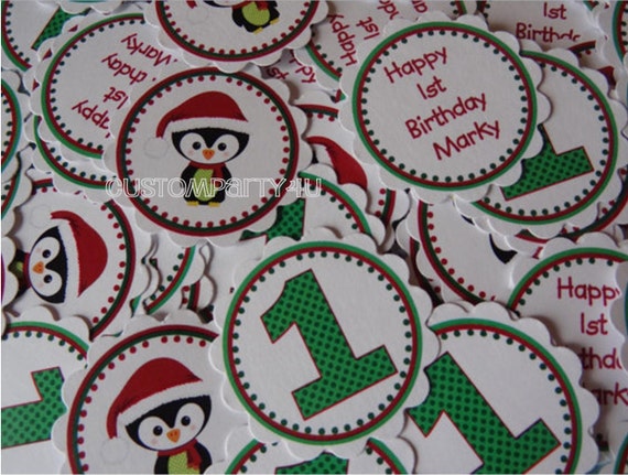Adorable Penguin Winter ONEderland Confetti Il_570xn