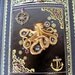 Steampunk Flask (F59) - Kraken Octopus - Nautical Themed - 8 Ounce - Black Leather