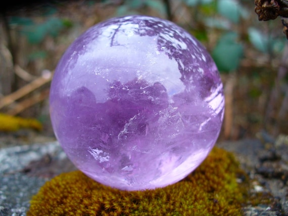 Amethyst Crystal Ball by DiamondDDesigns on Etsy